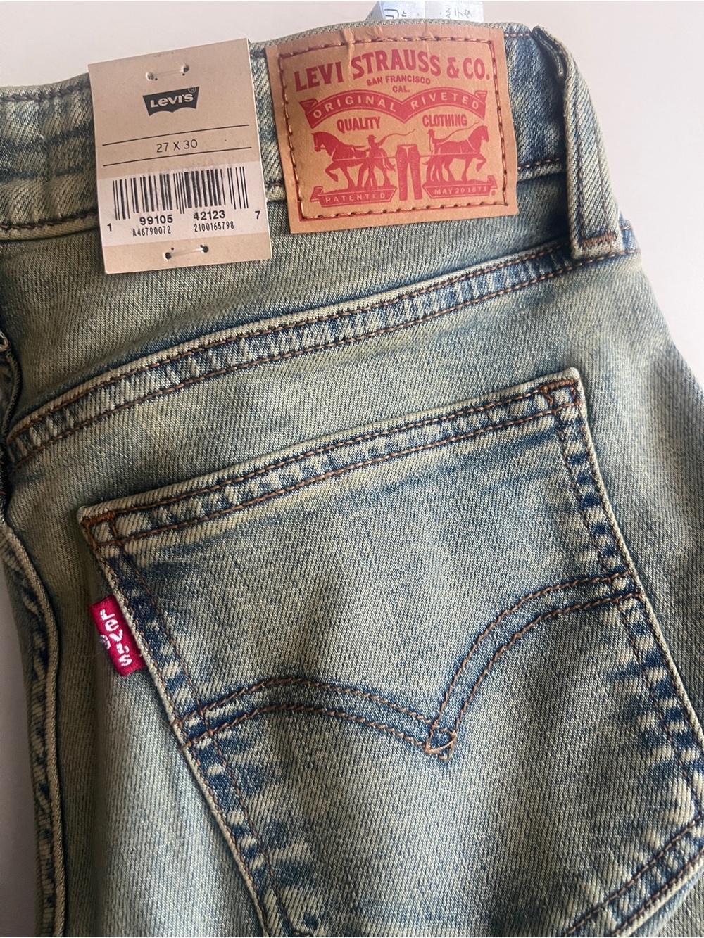 Levi's Superlow Bootcut Light Wash Blue Jeans